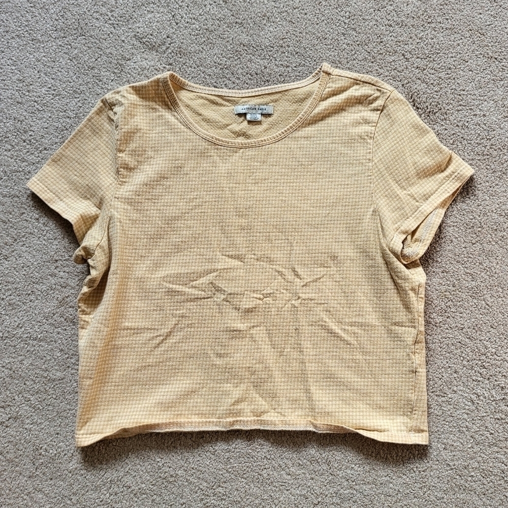 American Eagle Womens Yellow Top